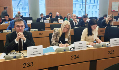 12. децембар 2024. Делегација Одбора за европске интеграције на међуодборском састанку у организацији Одбора за грађанске слободе, правду и унутрашње послове Европског парламента